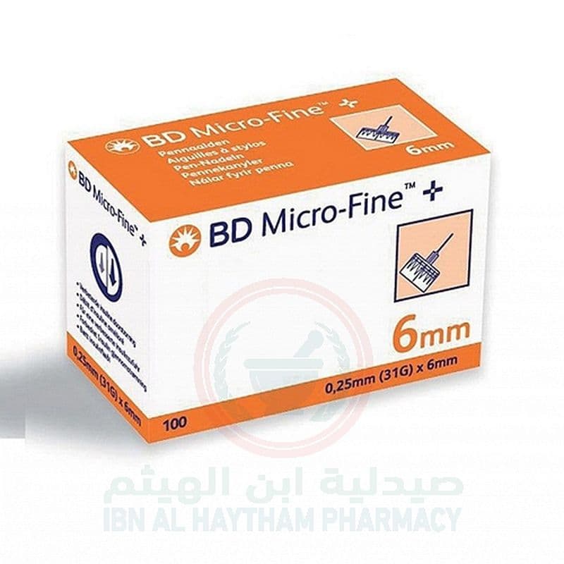 Bd Micrfine Pen Needle 31Gx6Mm 100'S