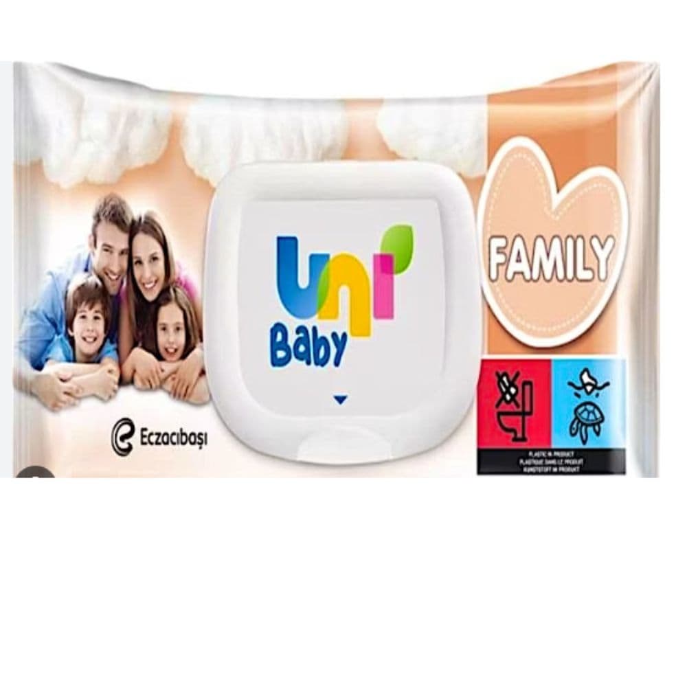 Uni Baby Family Wet Wipes 100Pcs