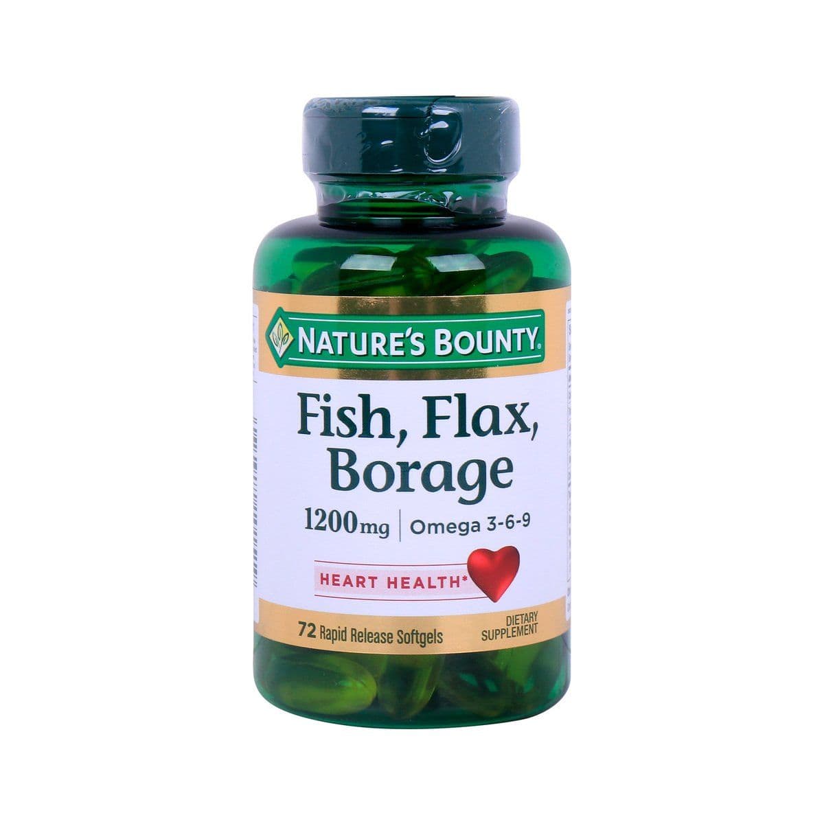 Natures Bounty Fish Flax Borage 1200 Mg Omega 369