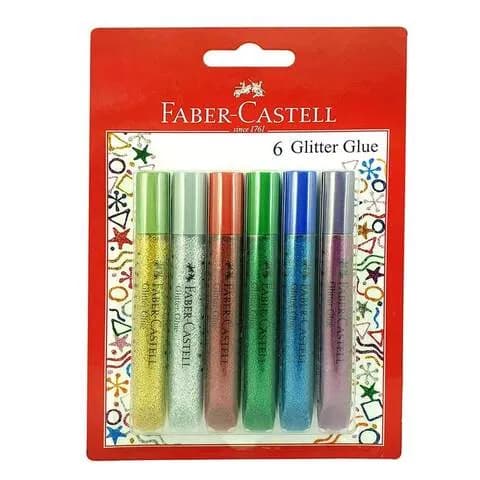 Fabercastell Glitter Glue 6 Sticks