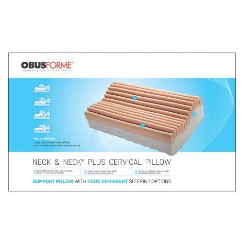 Obusforme Neck And Neck Plus Cervical Pillow Support  1 PC