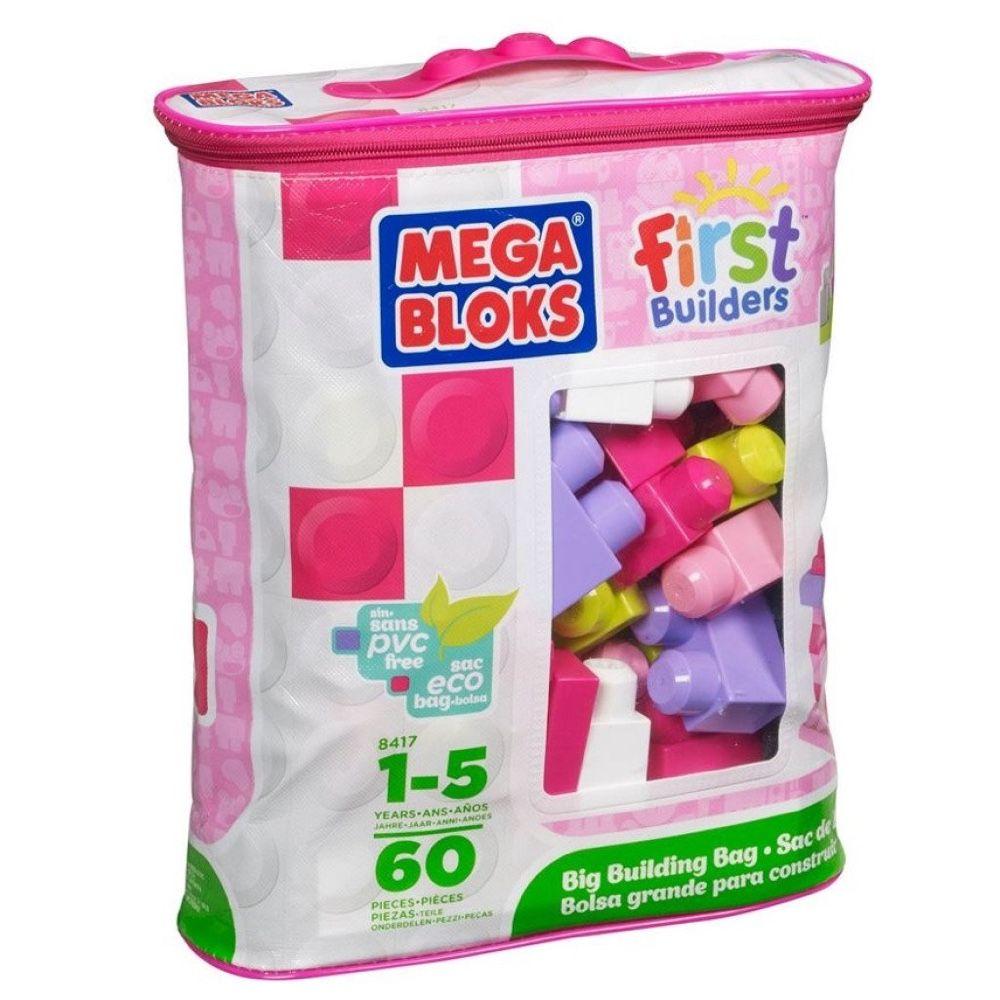 Mega Bloks First Builders Big Building Bag (60 Pieces, Colors May Vary)