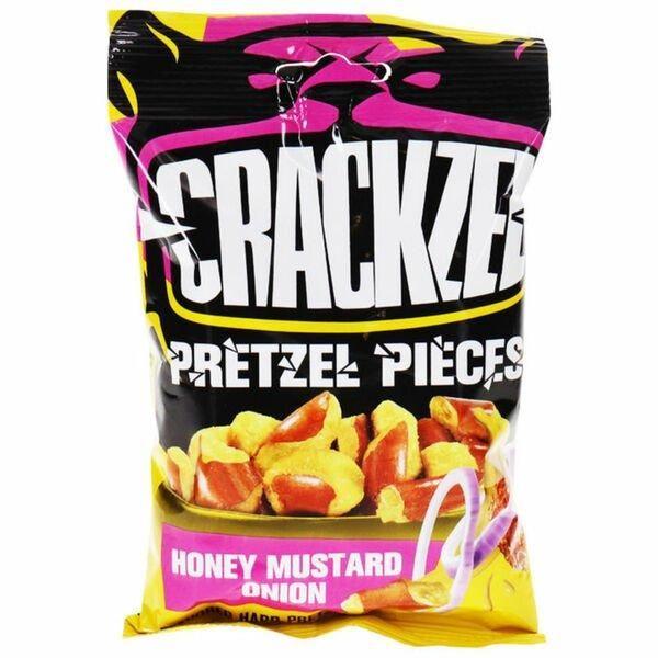 Crackzel Flavoured Pretzel Pieces Honey Mustard & Onion 85gm