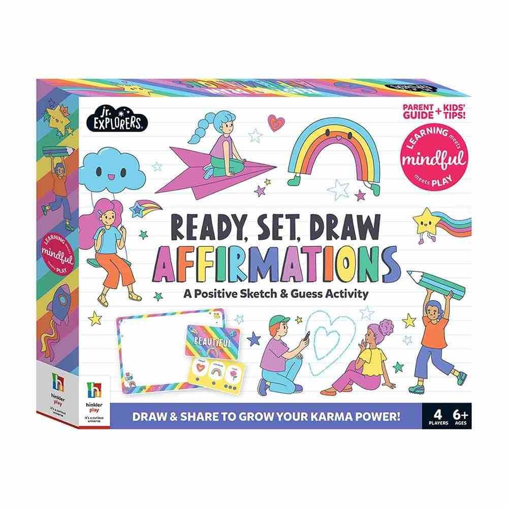 Hinkler Jr. Explorers Ready, Set, Draw Affirmations Sketch & Guess Activity Set