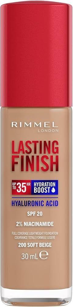 Rimmel London Lasting Finish 35 Hour Foundation 200 Soft Beige 30 Ml