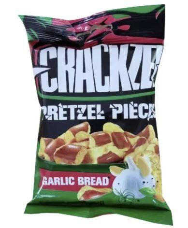 Crackzel Flavoured Pretzel Pieces Garlic Bread 85gm