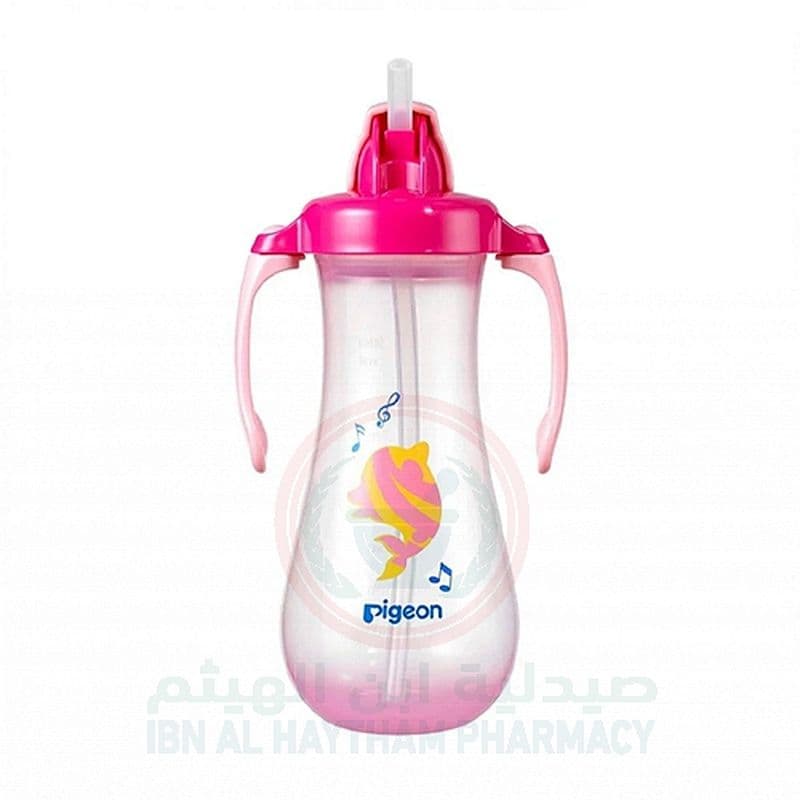 Pigeon-Tall Straw Bottle (Pink/Blue) 26215, 26216