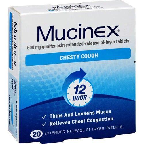 Mucinex 600 Mg 20 Tablets