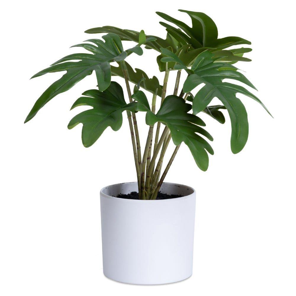 Artificial Philodendron Tree In Pot, Green Â€“ 25 Cm