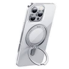 Hoco Magnetic Case With Stand Clear For iPhone 16 Pro - As1