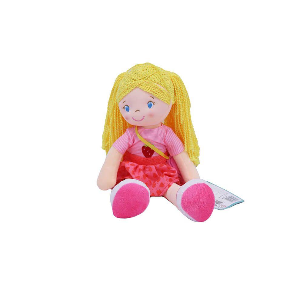 Just For Me Plush Strawberry Dress Rag Doll (50 Cm)