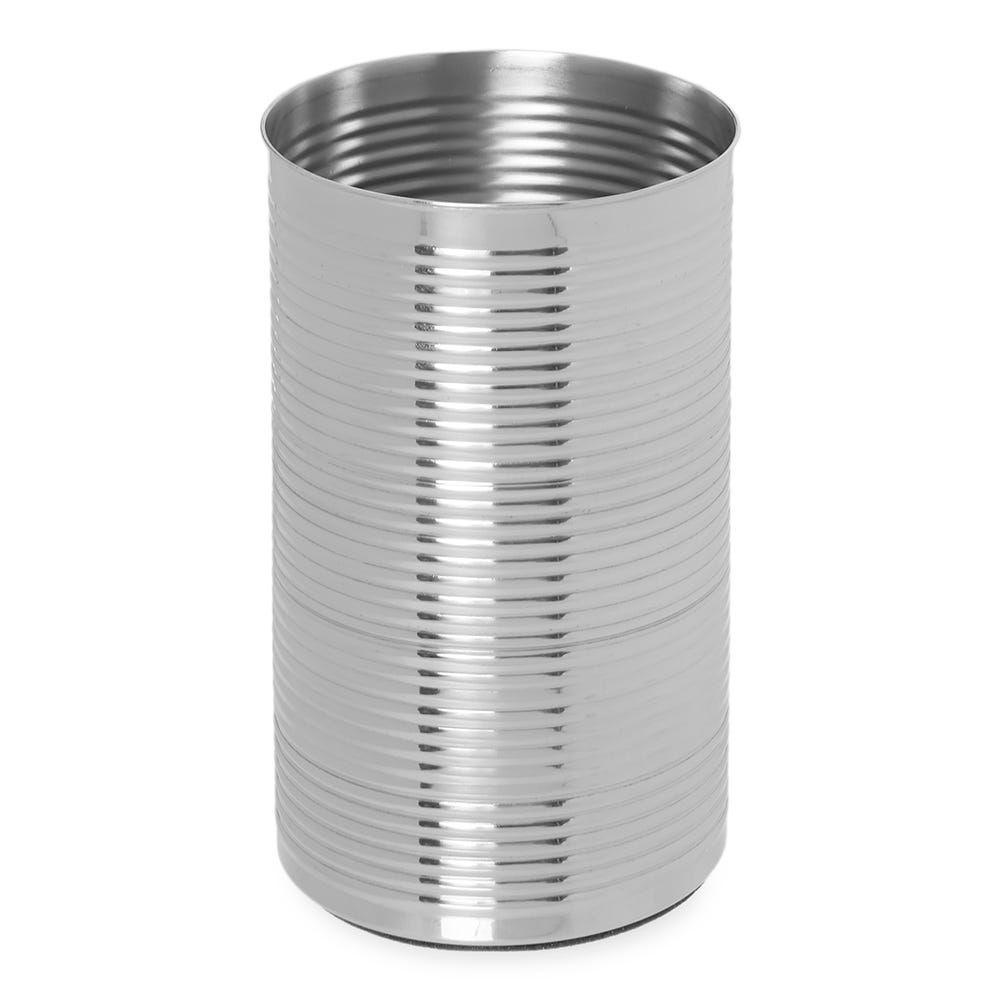 Sofia Ribbed Tumbler, Chrome - 7.5x12.5 cm