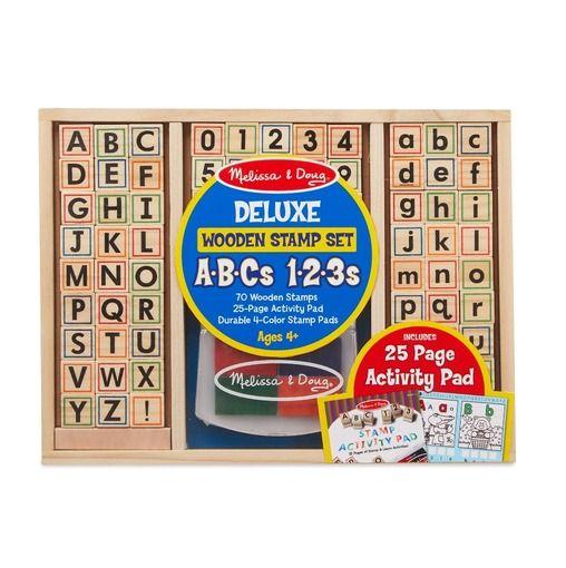 Melissa & Doug Wooden Abc Activity Stamp Set