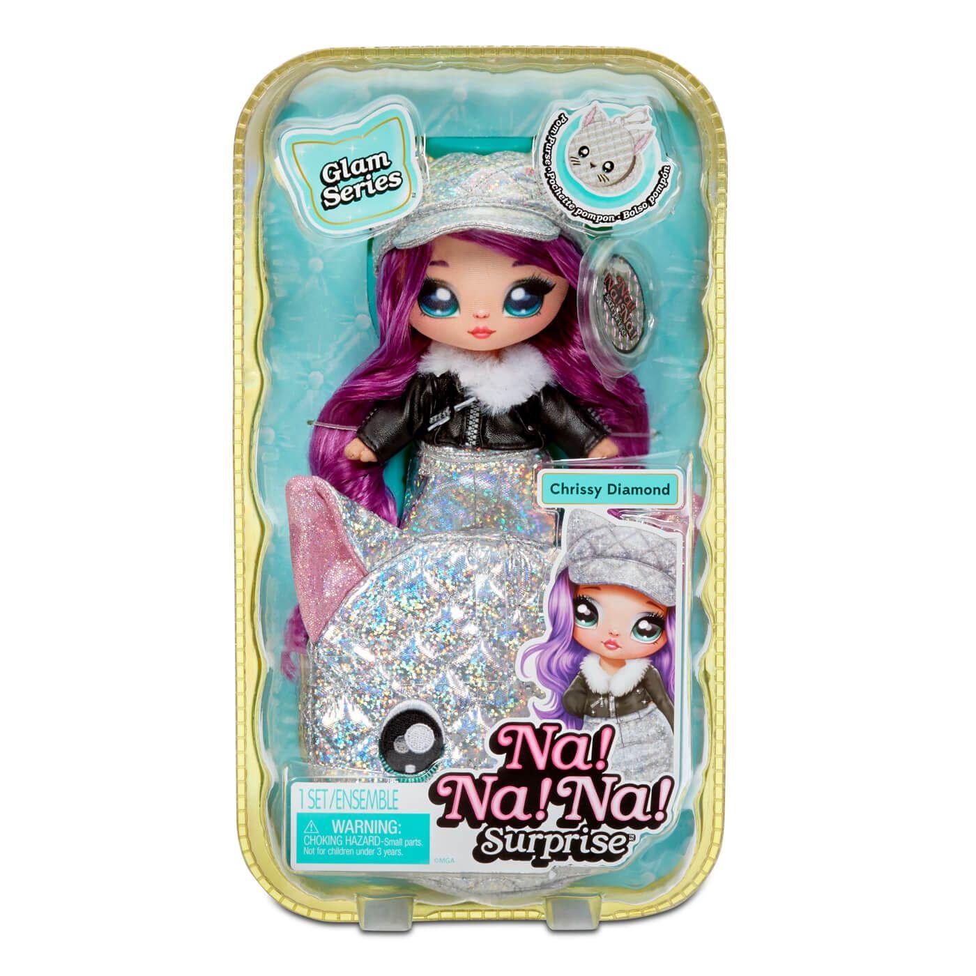 Na! Na! Na! Surprise 2-in-1 Pom Doll & Glam Purse SK (Styles May Vary)