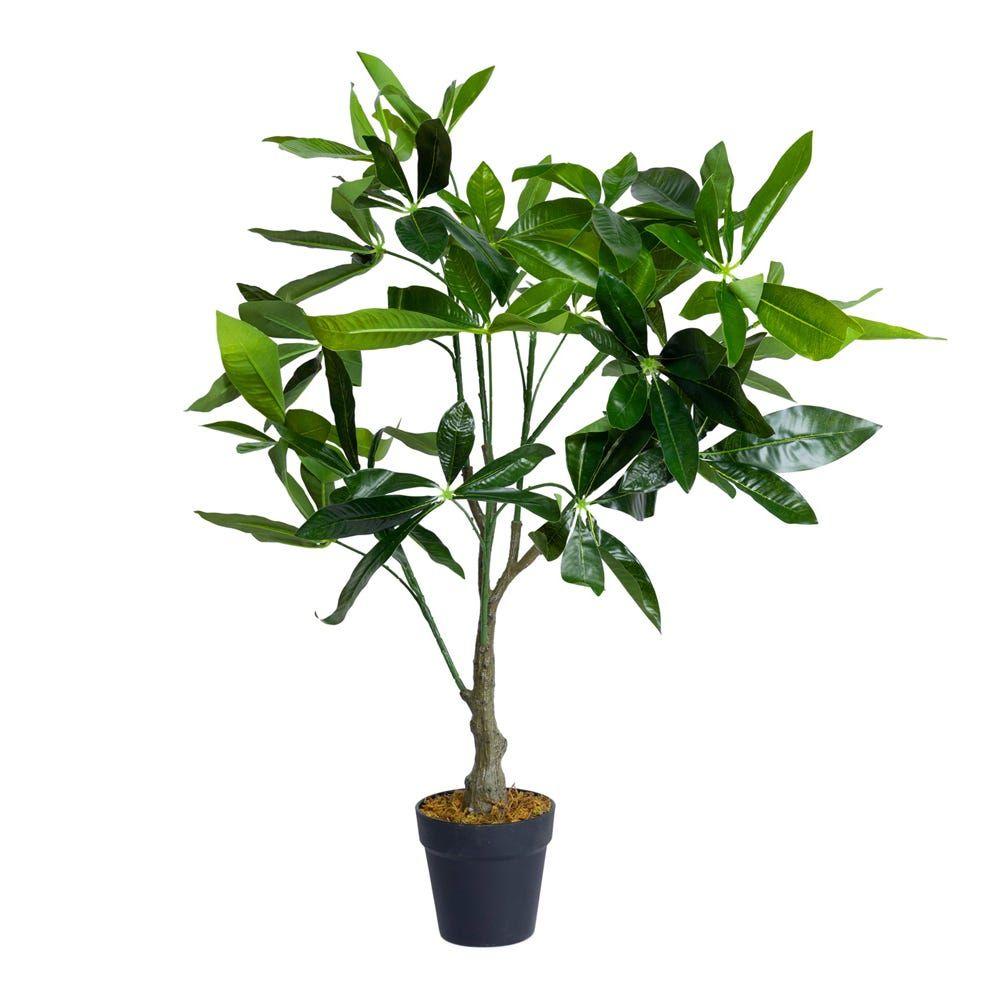 Artificial Potted Fortune Tree, Green - 75 Cm