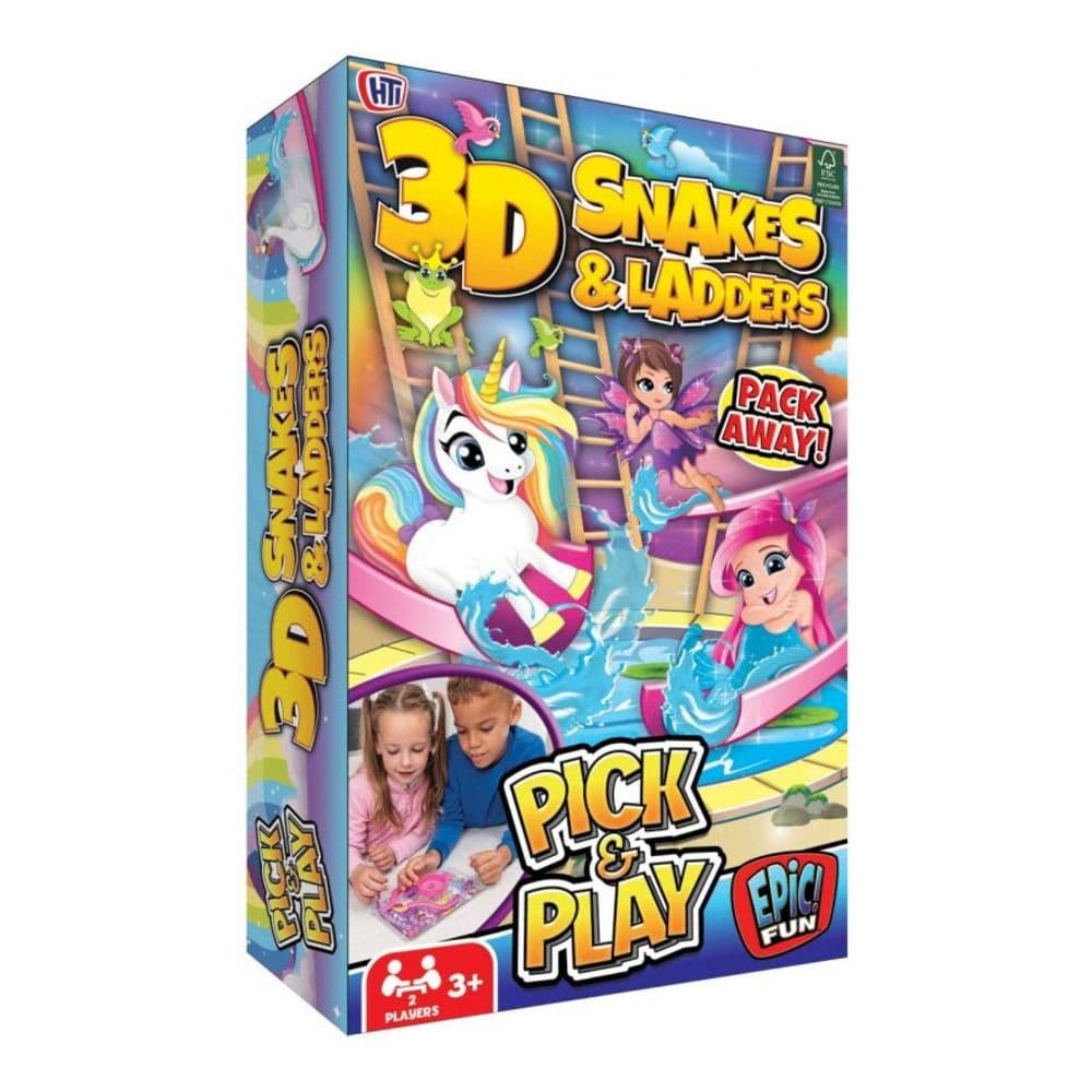 Epic Fun 3D Snakes&Ladders Pick & Play