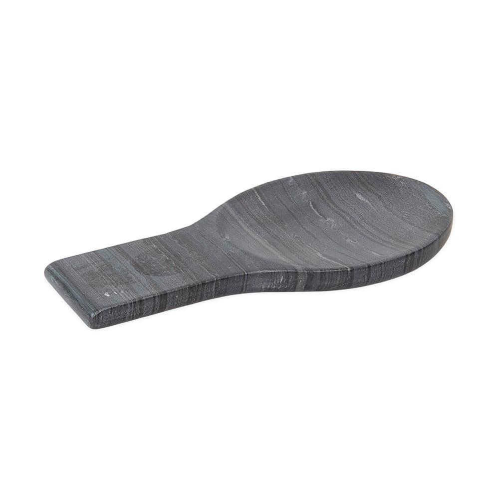 Ruto Marble Spoon Rest, Black - 14X29Cm