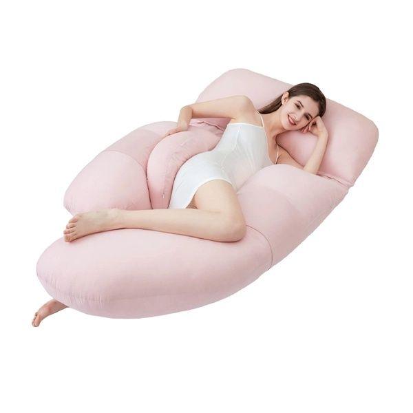 Ommed U Shape Pregnant Pillow W/Maternity Belt Pink