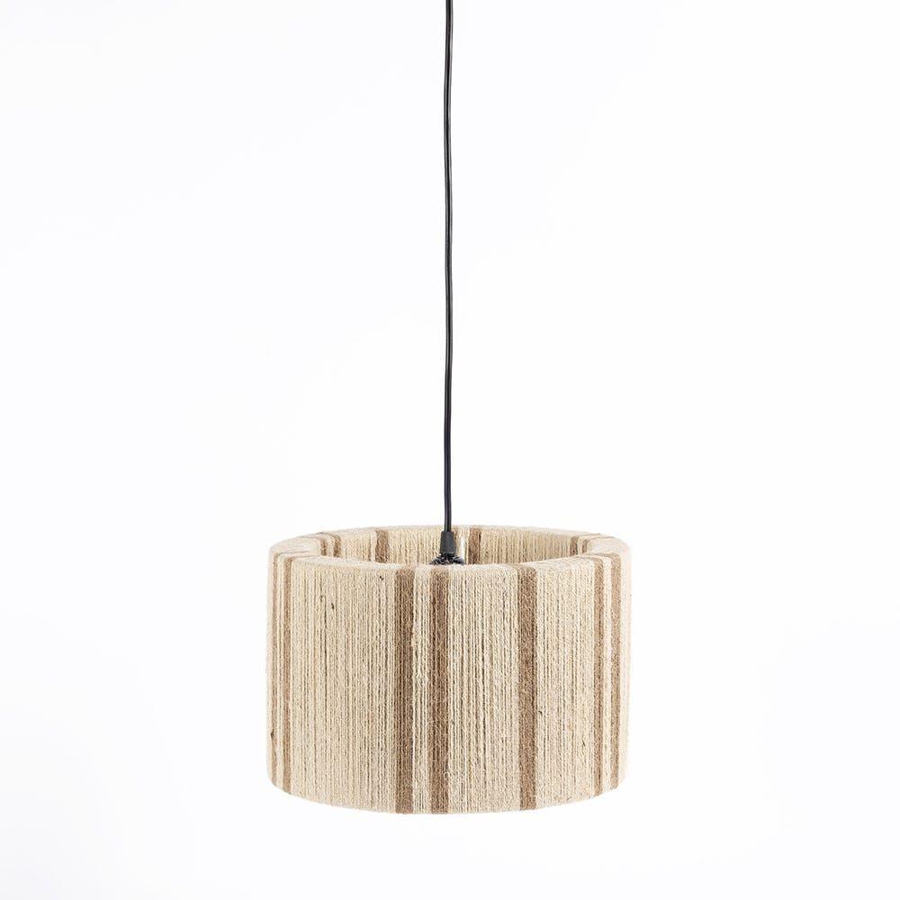 Jose String Hanging Lamp, Off White & Natural - 31X20 cm