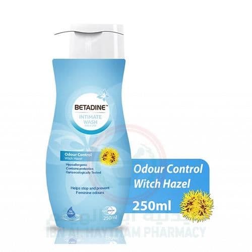 Betadine Intimate Wash Odour Control With Hazel 250Ml