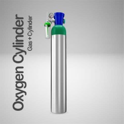 Alu Oxygen Regulator W/ Humidifier % Accessories Oxygen Cylinder  4.5 LI