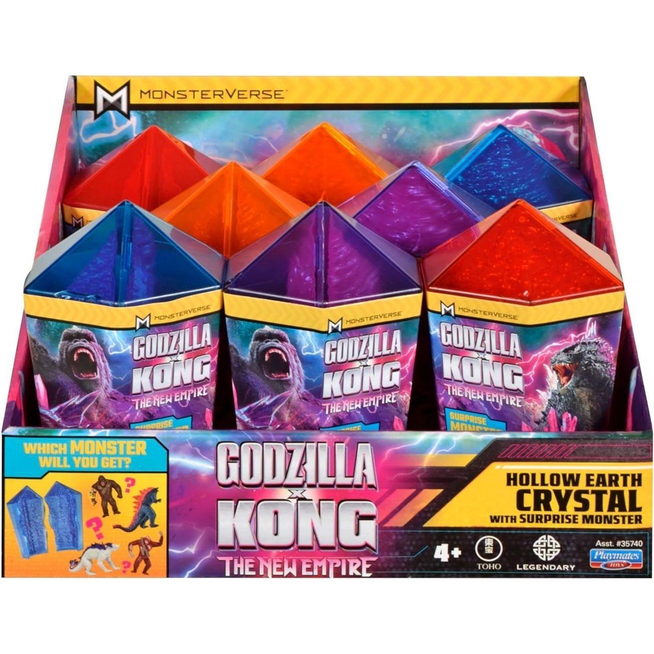 Playmates Toys Monsterverse Godzilla X Kong: The New Empire Hollow Earth Crystal With Mini Monster (Assorted, 5 Cm)