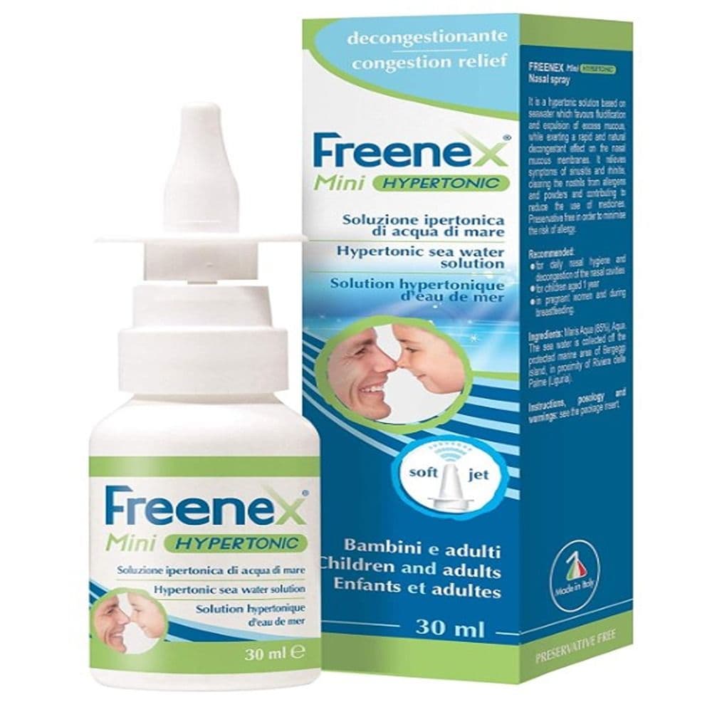 Freenex Mini Hypertonic Sea Water Solution Nasal Spray 30ml