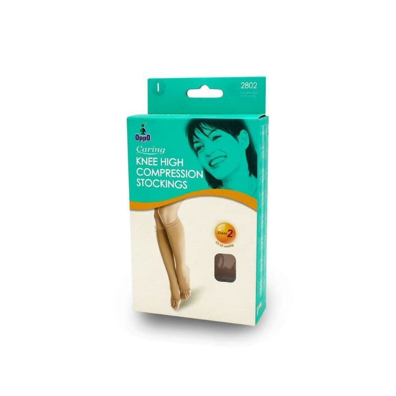 Oppo Knee High Compression Stockings-Class 2/ Open Toe 2802-Bg-Iv 1 PC