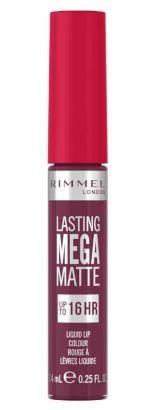 Rimmel London Lasting Mega Matte Liquid Lipstick 940 Rock Me Purple 7.4 Ml