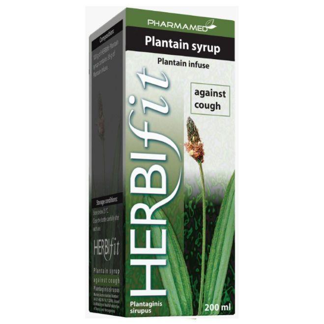 Herbifit , Plantain Syrup Against Cough 200Ml