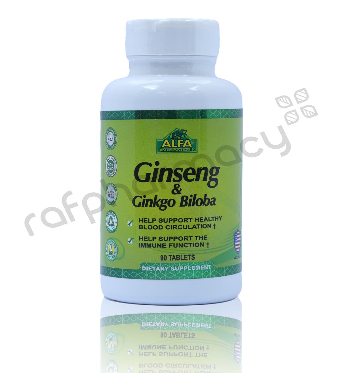 Alfa Ginseng And Ginkgo Biloba Tablet 90'S