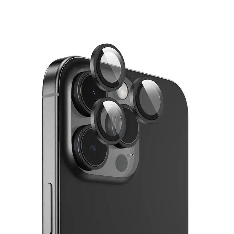 Green Lion Camera Lens Protection For Iphone 16 Pro And 16 Pro Max- Black