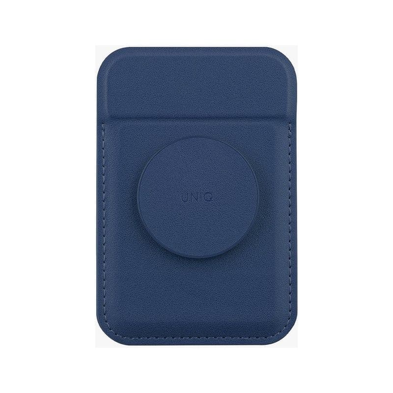 Uniq Flixa Magnetic Card Holder And Pop-Out Grip-Stand - Navy Blue (Navy Blue)