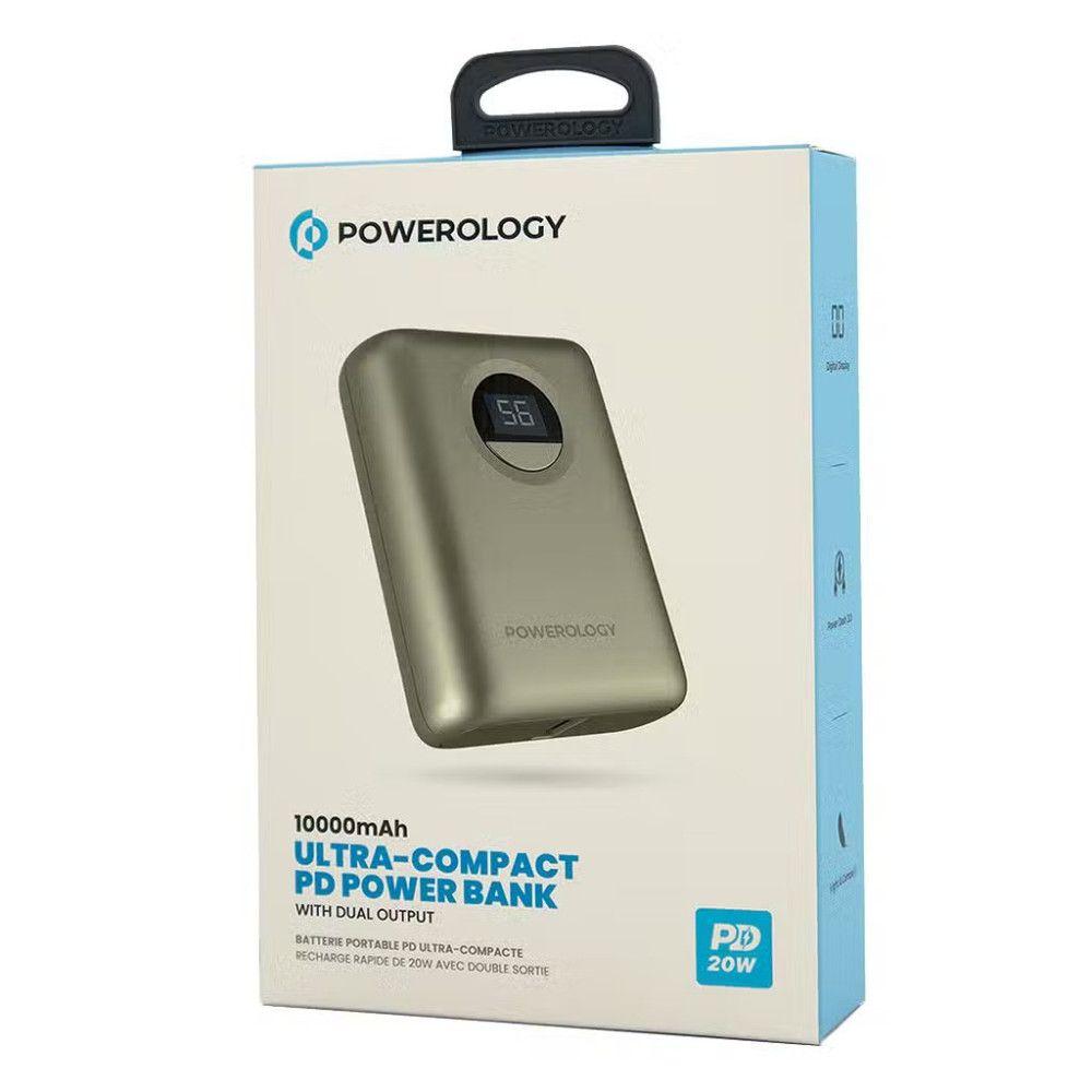 Powerology Ultra-Compact Power Bank 10000Mah Pd 20W – Titanium