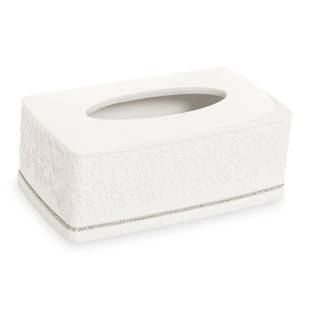 Kathy Tissue Cover, White - 26X10.5 Cm