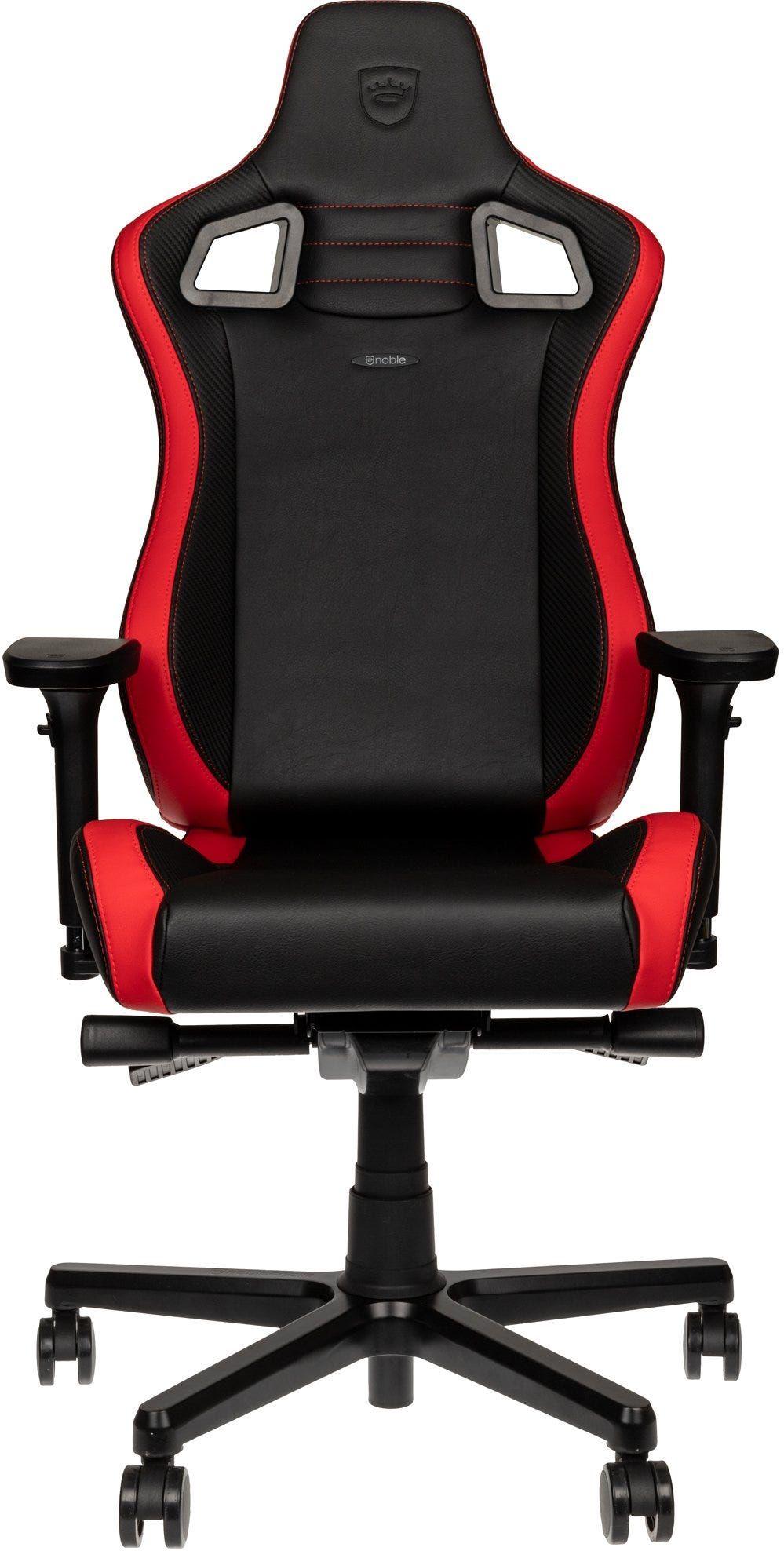 Noble Chairs Epic Compact Gaming Chair-Black/Carbon/Red Chair