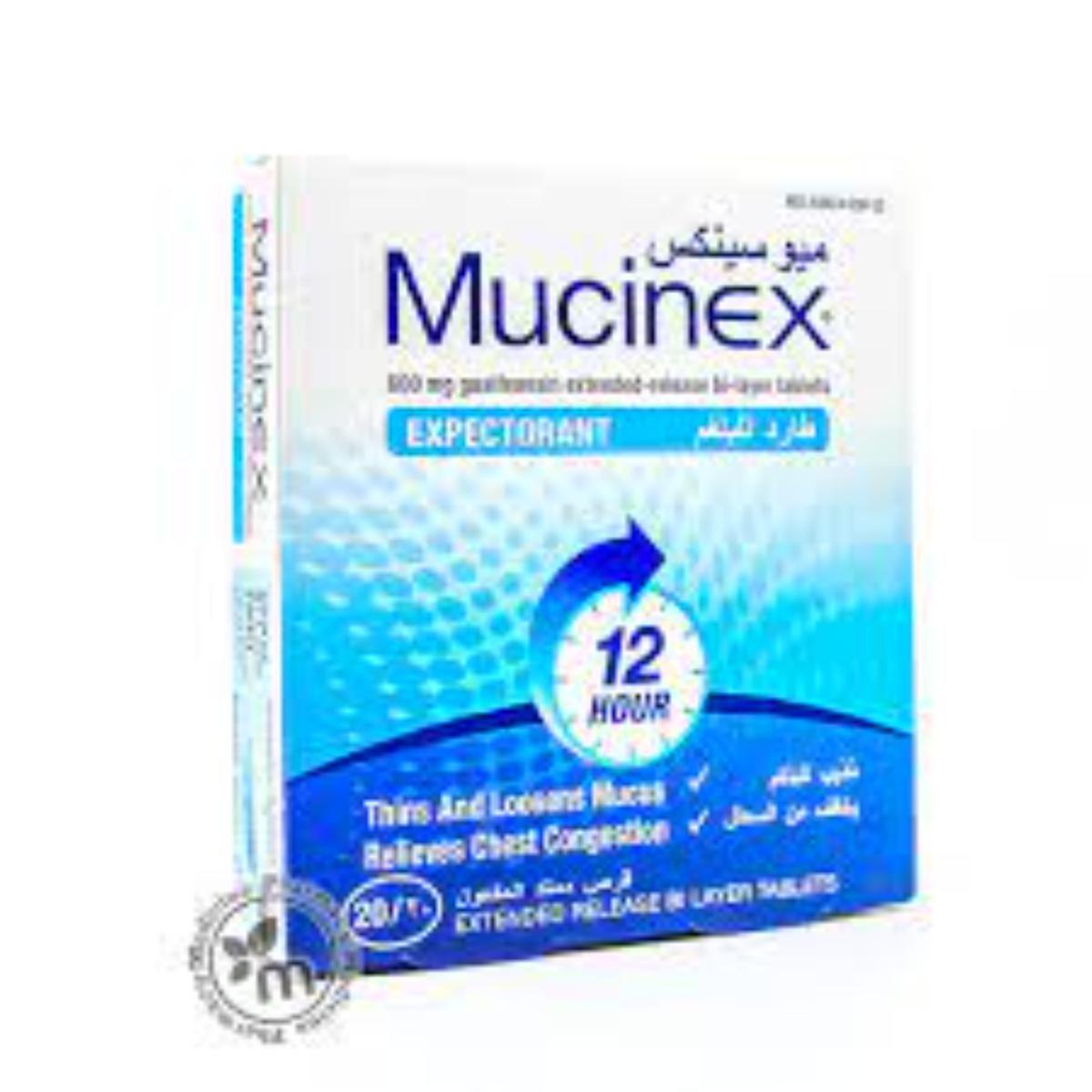 Mucinex 600Mg Tab 20S