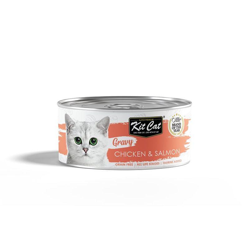 Kit Cat Gravy Series Chicken & Salmon 70G