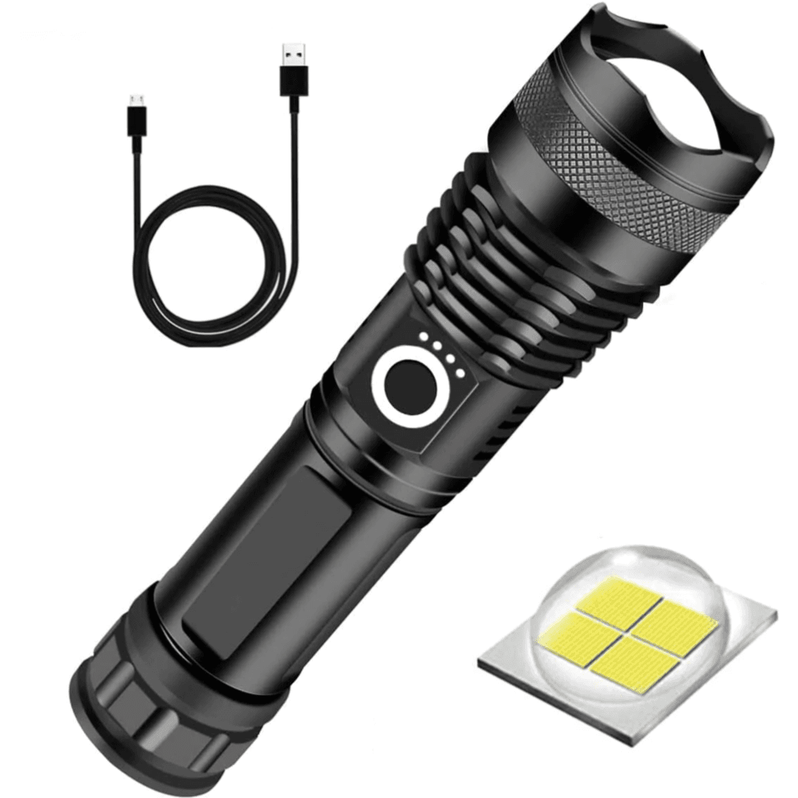 P90 Usb Led Flashlight