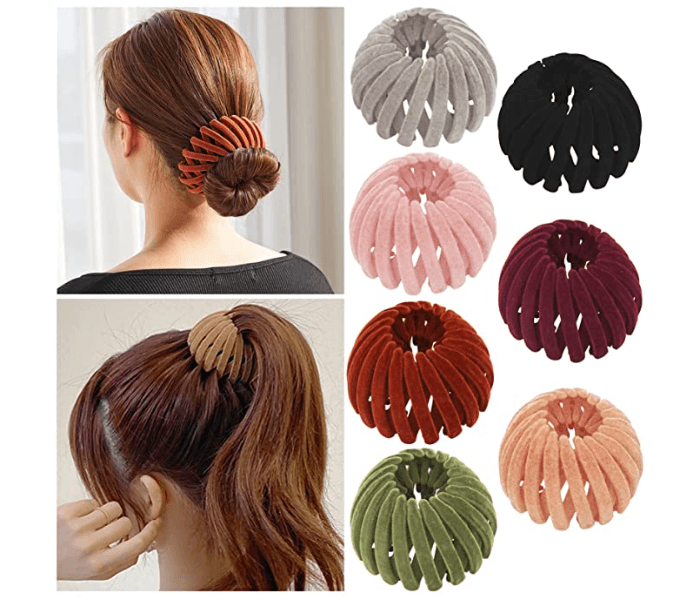 Generic Velvet Bird Nest Shaped Hair Clips