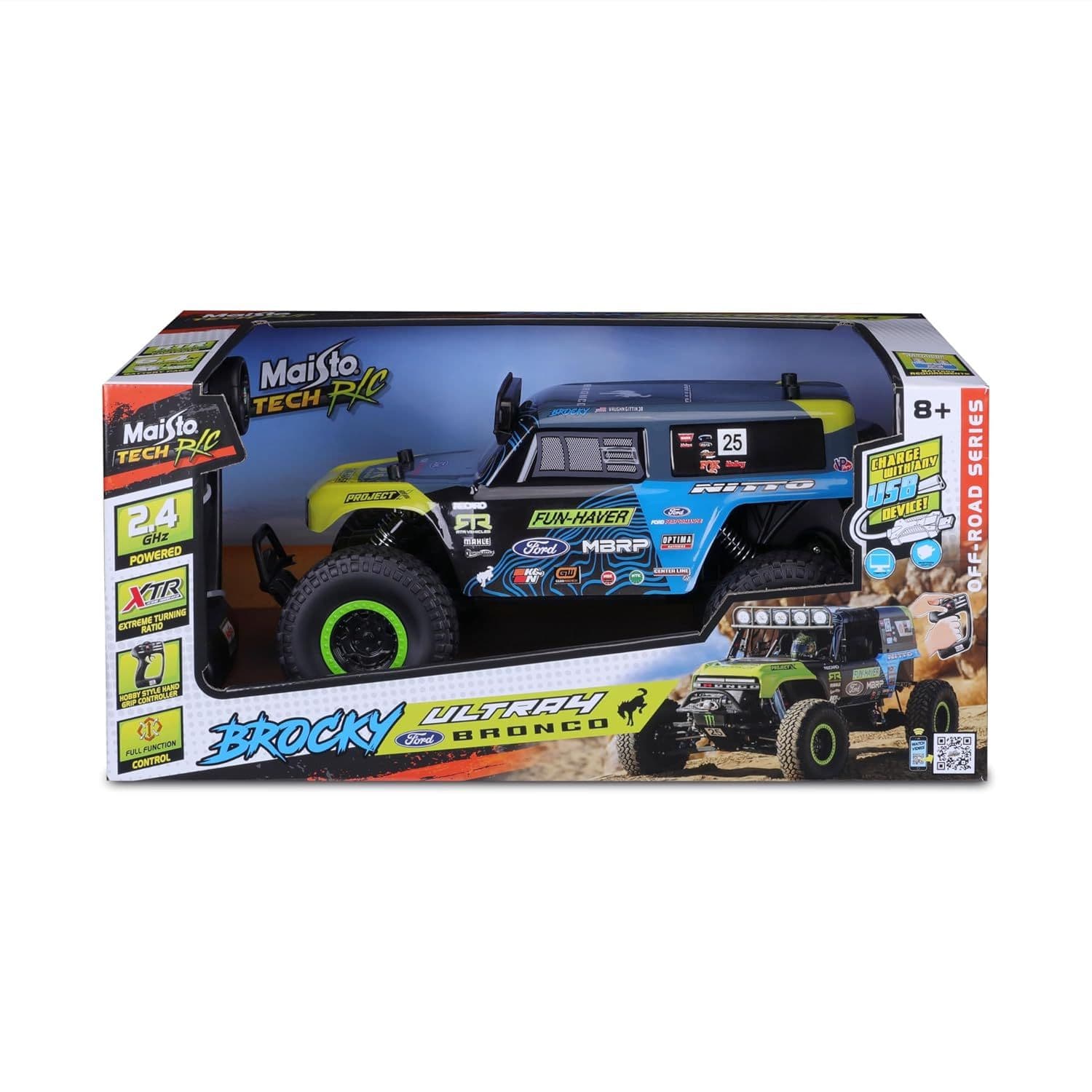 Maisto Tech Rc Brocky Ultra4 Ford Bronco Truck (33 Cm)