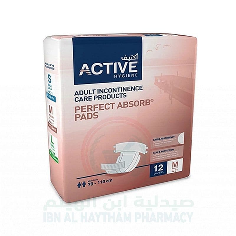 Active Adult Diaper 70-110Cm (M) 12'S