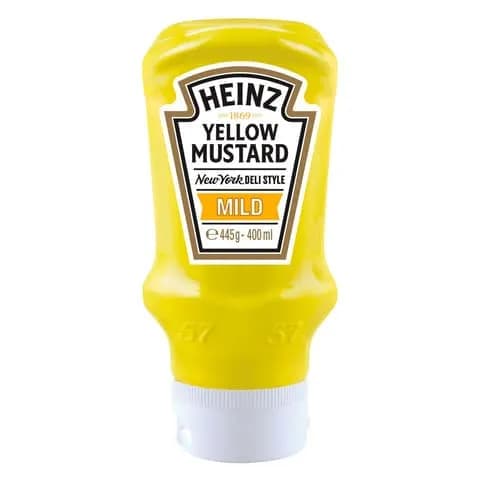 Heniz Yellow Mustard Spread Mild 400Ml