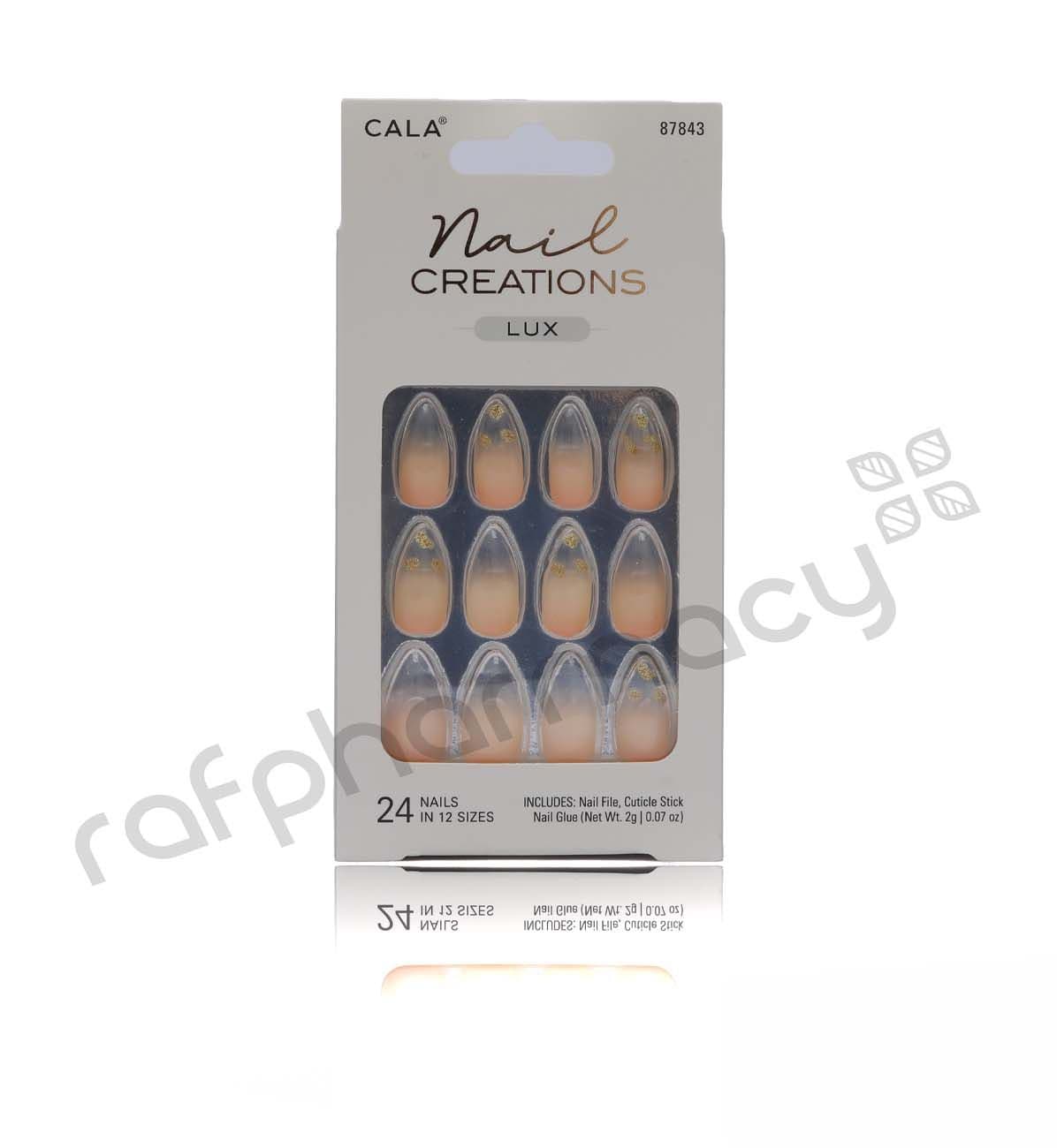 Cala Nail Creations Lux Stiletto Cheetah Nail Kit 24Pc -87843#18464