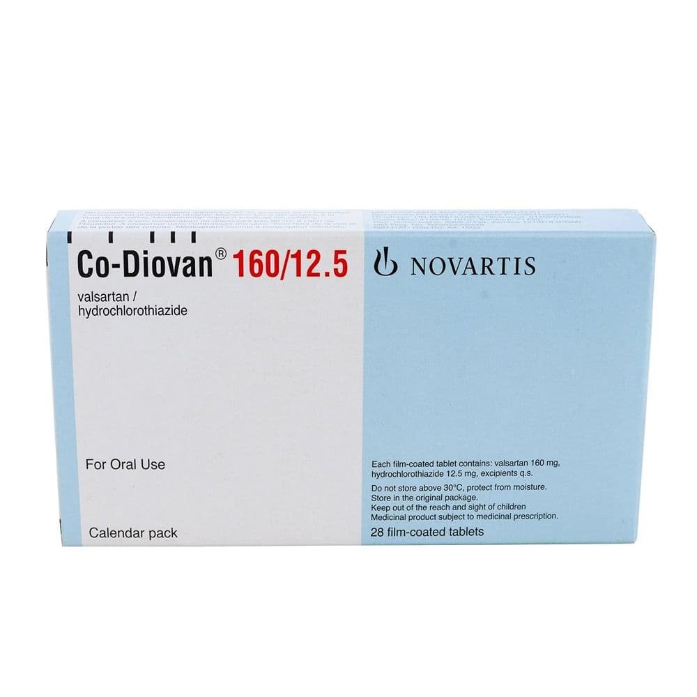 Co Diovan 160 / 12.5 Mg 28 Tablets