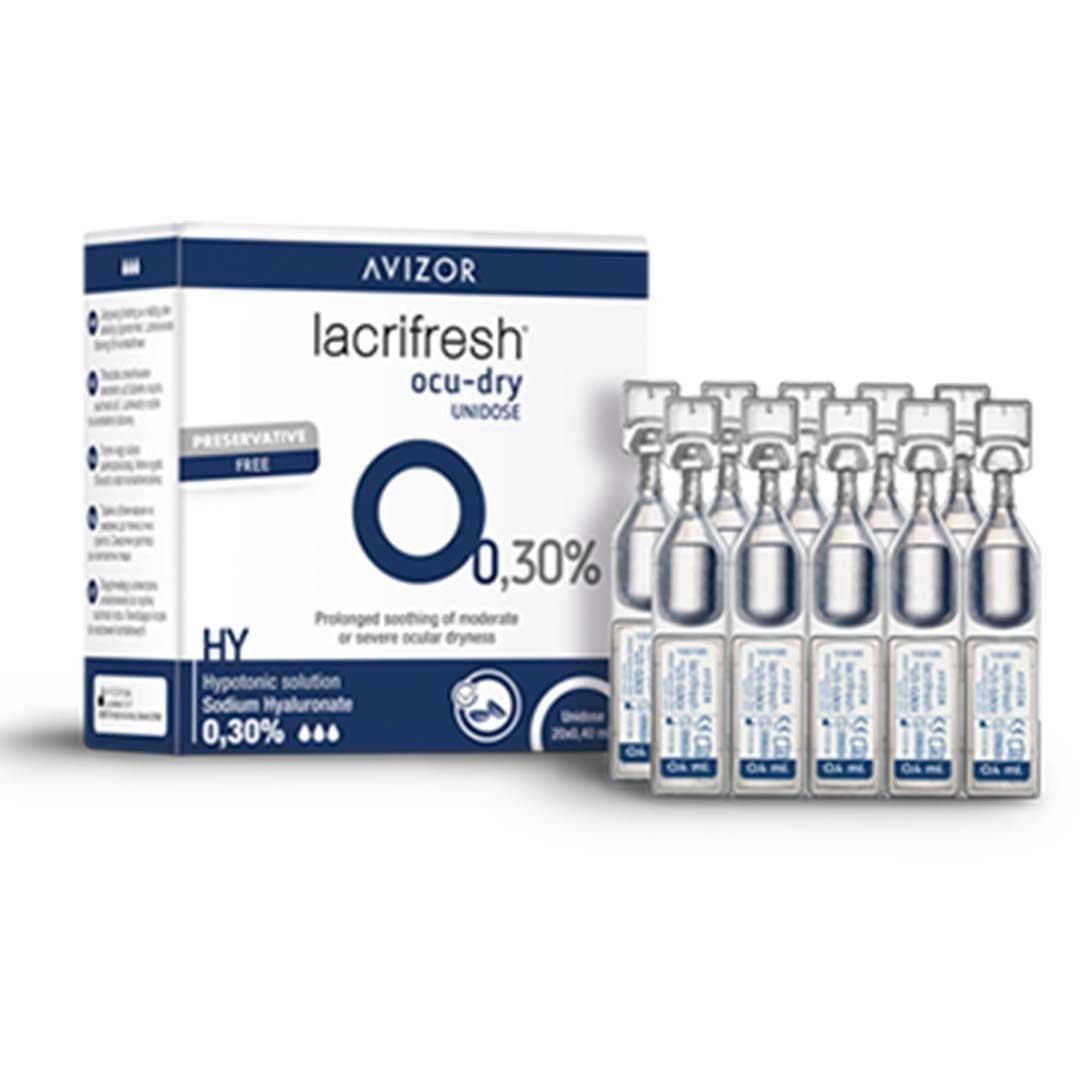 Avizor Lacrifresh Ocu-Dry 0.30% Unidose 0.4Ml Amp 20VL