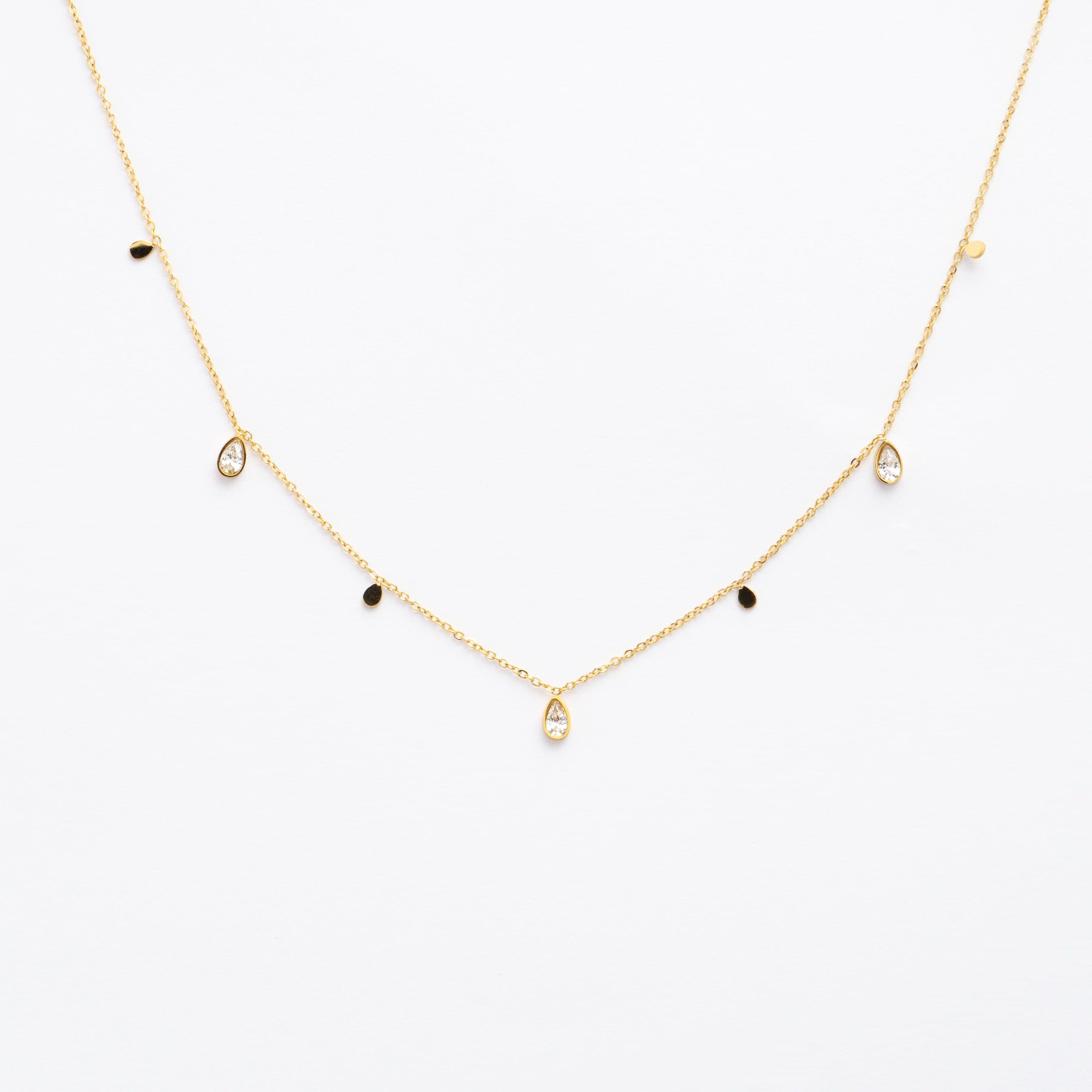 Teardrop Stone Necklace