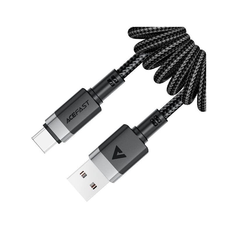 Acefast C14-04 Usb-A To Usb-C Spring Charging Data Cable