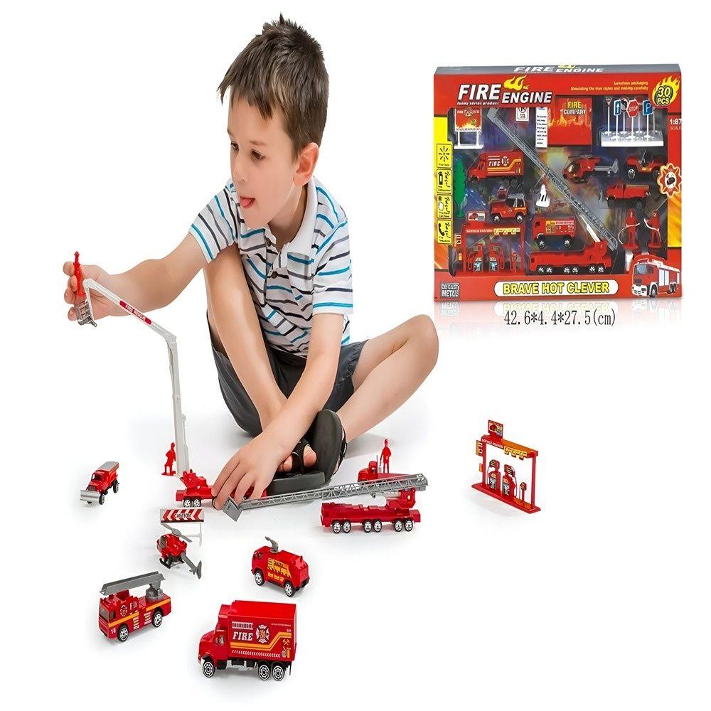 Alloy Fire Fighting Car Set Jp316