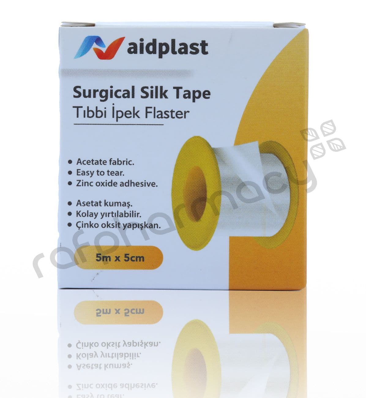 Aidplast Surgical Silk Tape (5m x 5cm) (#V205, #20850)